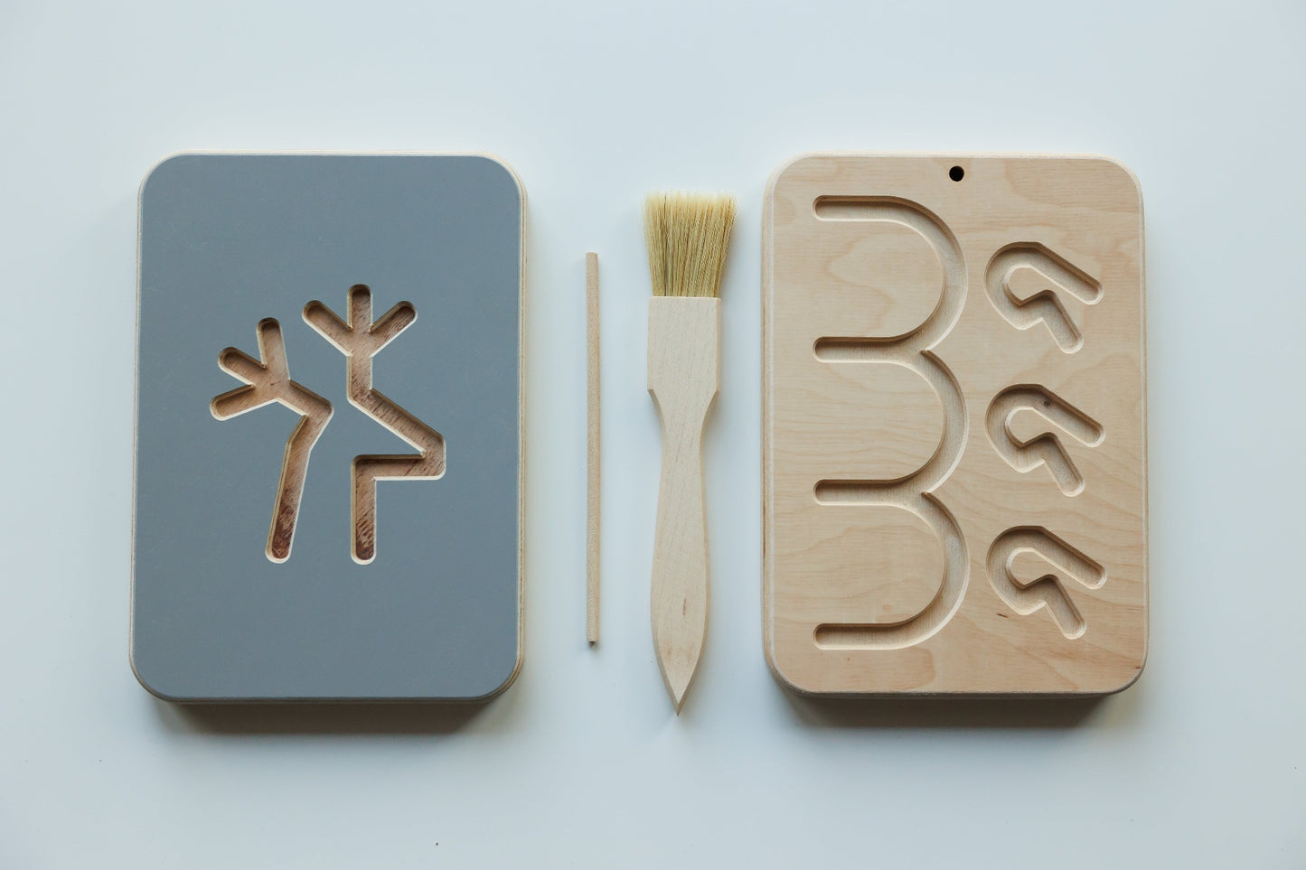 SET OF WOODEN TRACKING BOARDS- GOOD WOOD