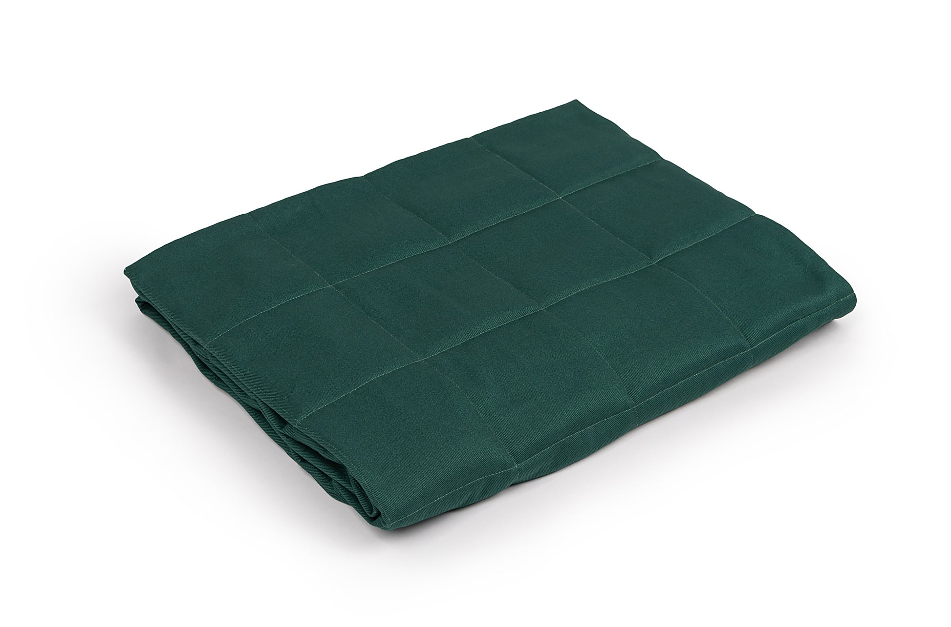 bottle green cotton weighted blanket