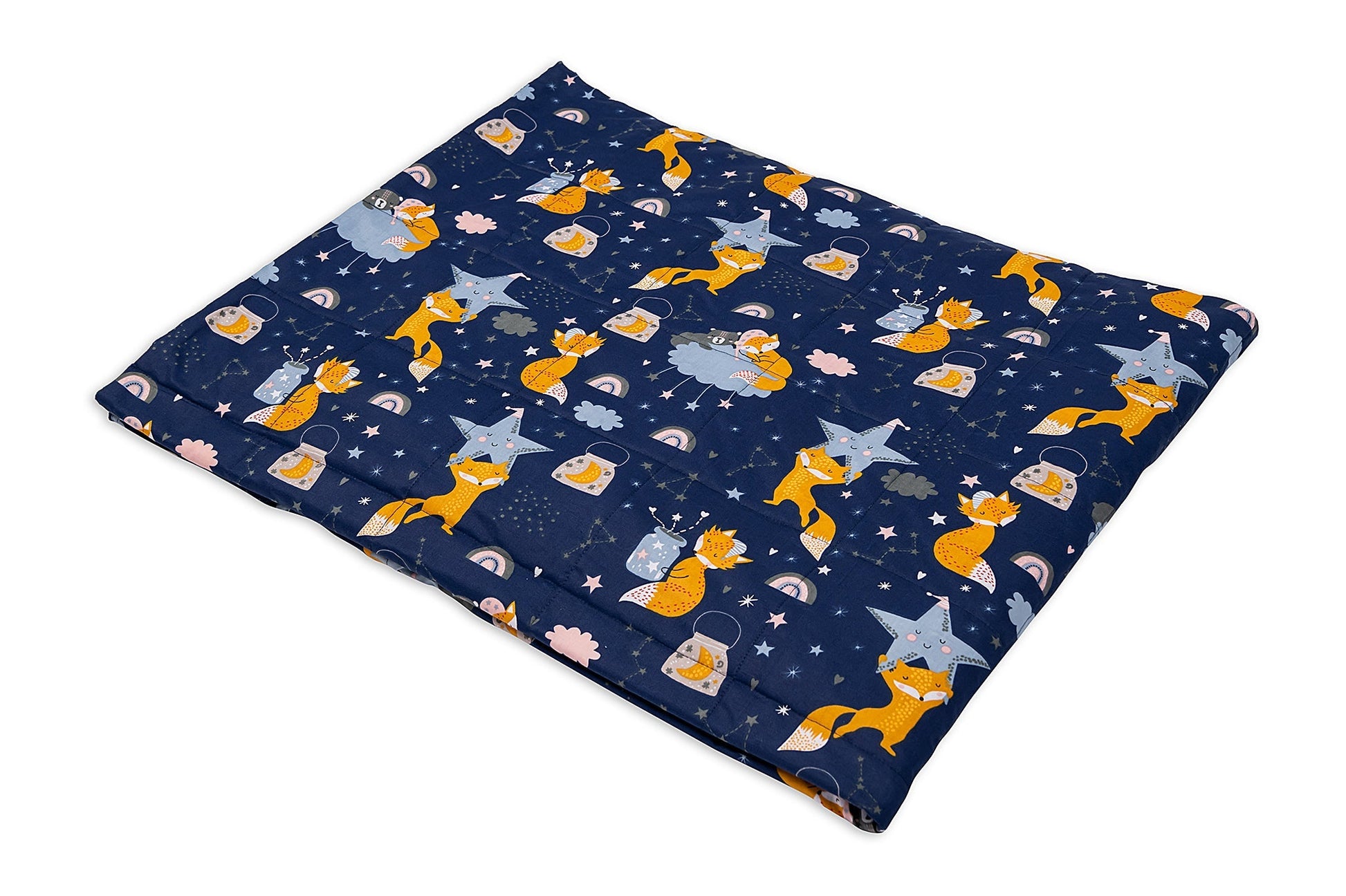 SLEEPING FOXES COTTON WEIGHTED BLANKET | Sensory Owl