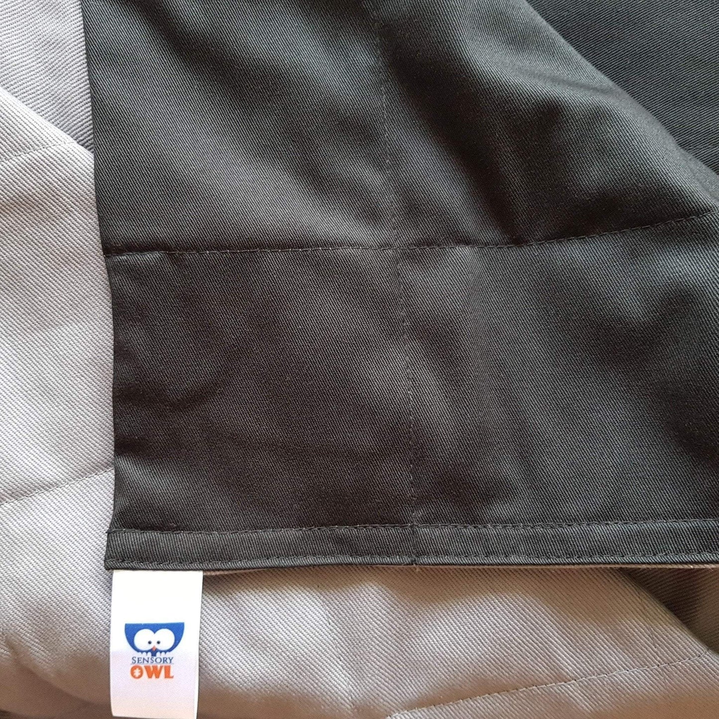 COUVERTURE LESTÉE EN COTON NOIR