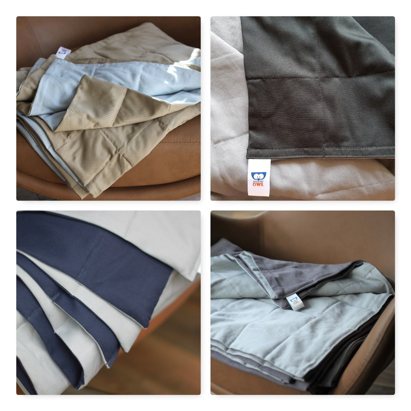 COUVERTURE LESTÉE EN COTON GRIS CLAIR