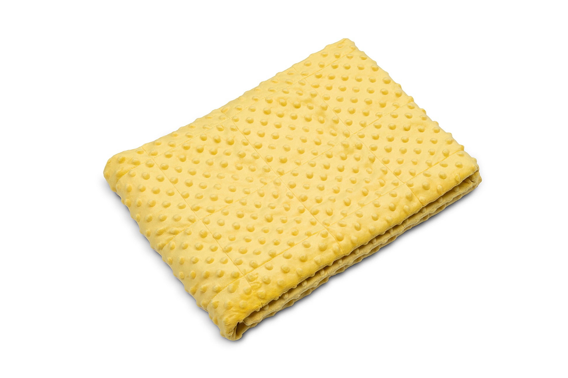 BIRDS 'N' FLOWERS WEIGHTED BLANKET backing side in mustard colour