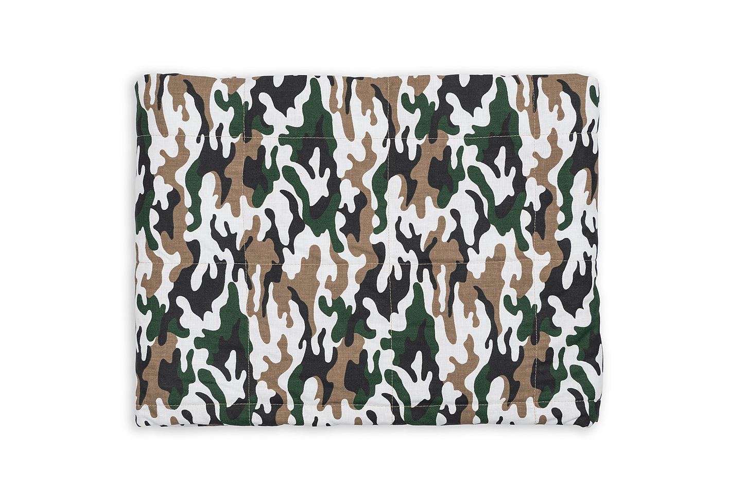 CAMO PATTERN WEIGHTED BLANKET front pattern