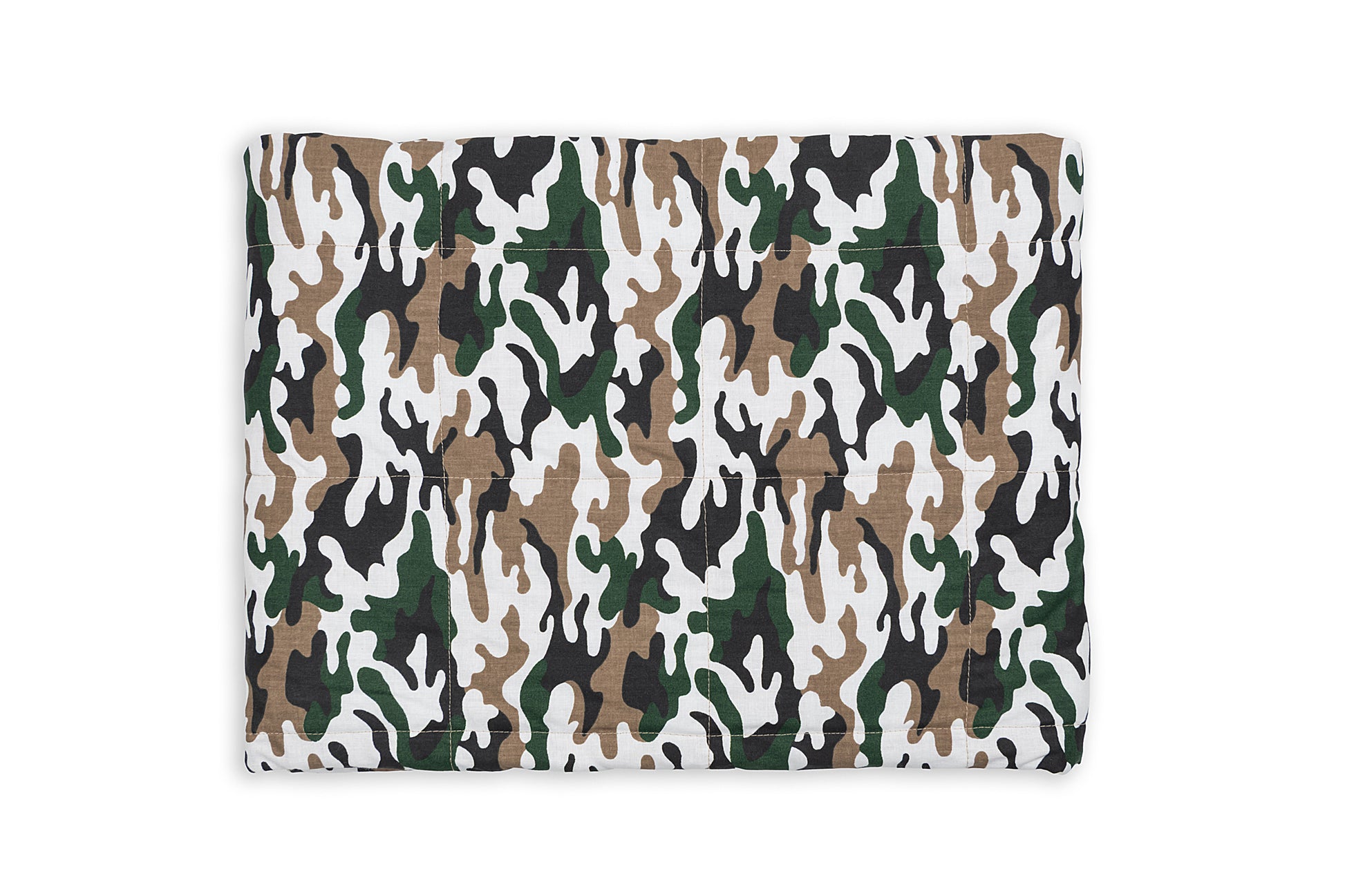 CAMO PATTERN WEIGHTED BLANKET front pattern