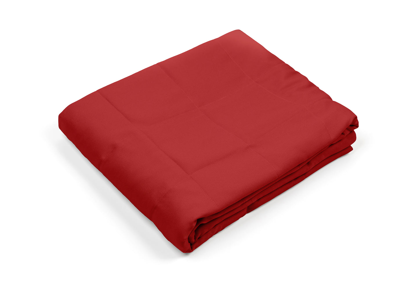 RED COTTON WEIGHTED BLANKET