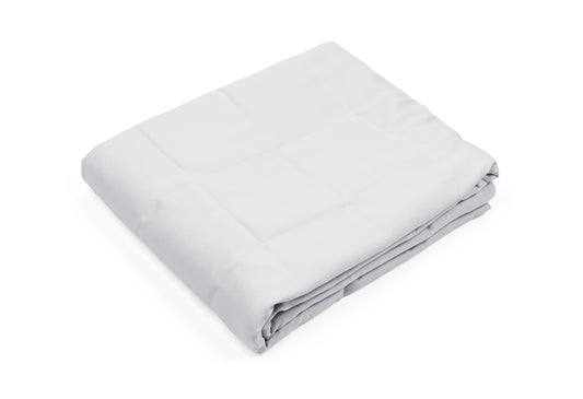 WHITE COTTON WEIGHTED BLANKET