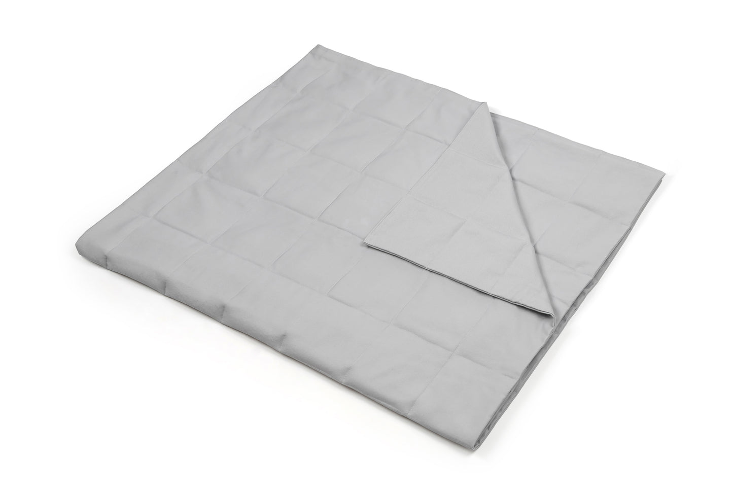 LIGHT GREY COTTON WEIGHTED BLANKET