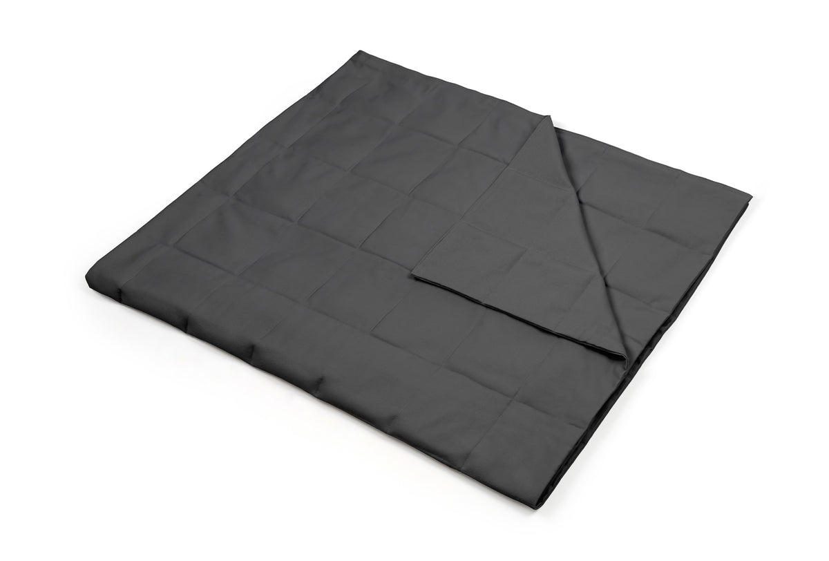 DARK GREY COTTON WEIGHTED BLANKET