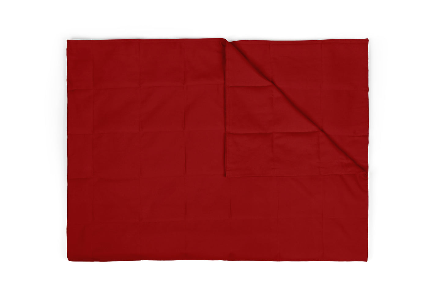 RED COTTON WEIGHTED BLANKET