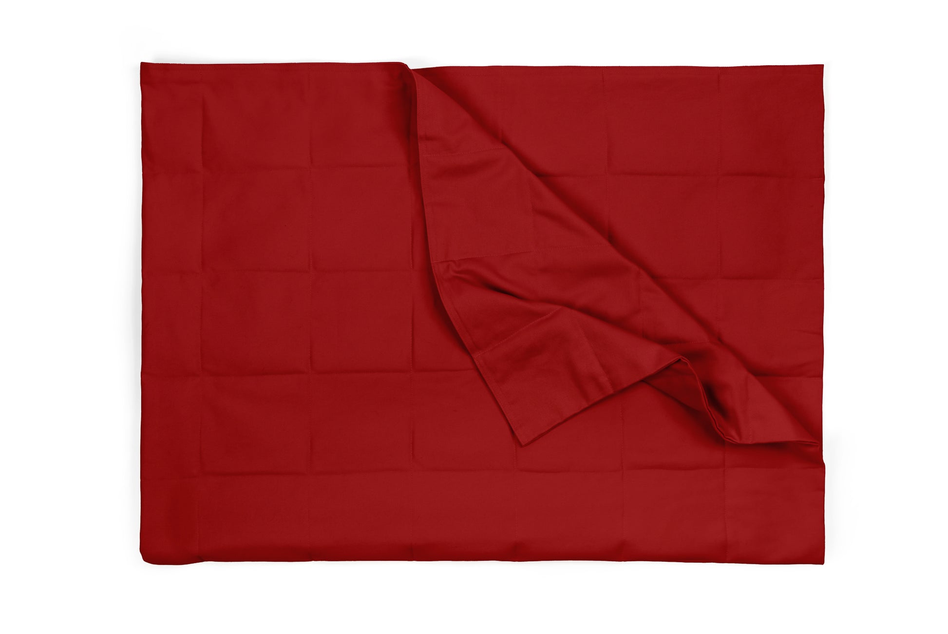 RED COTTON WEIGHTED BLANKET