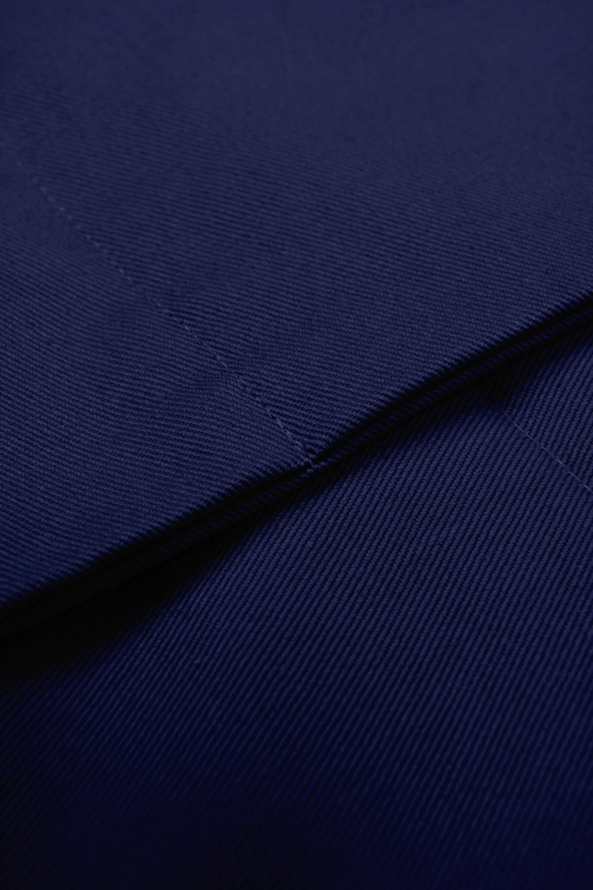 NAVY BLUE COTTON FABRIC TOP OF WEIGHTED BLANKET