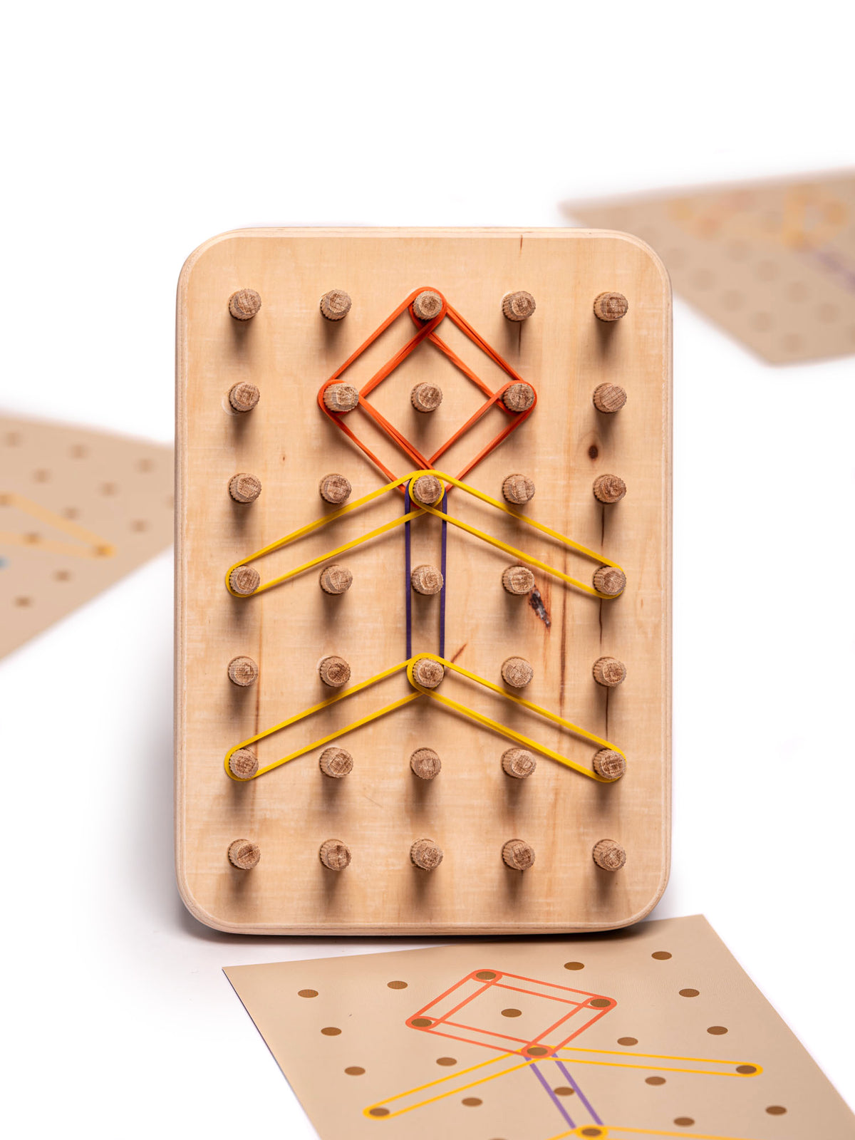 WOODEN GEOPLAN MONTESSORI- GOOD WOOD NATURAL