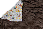 weighted blanket with plush side facing up