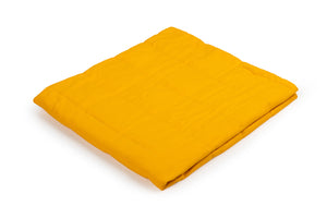 YELLOW COTTON WEIGHTED BLANKET