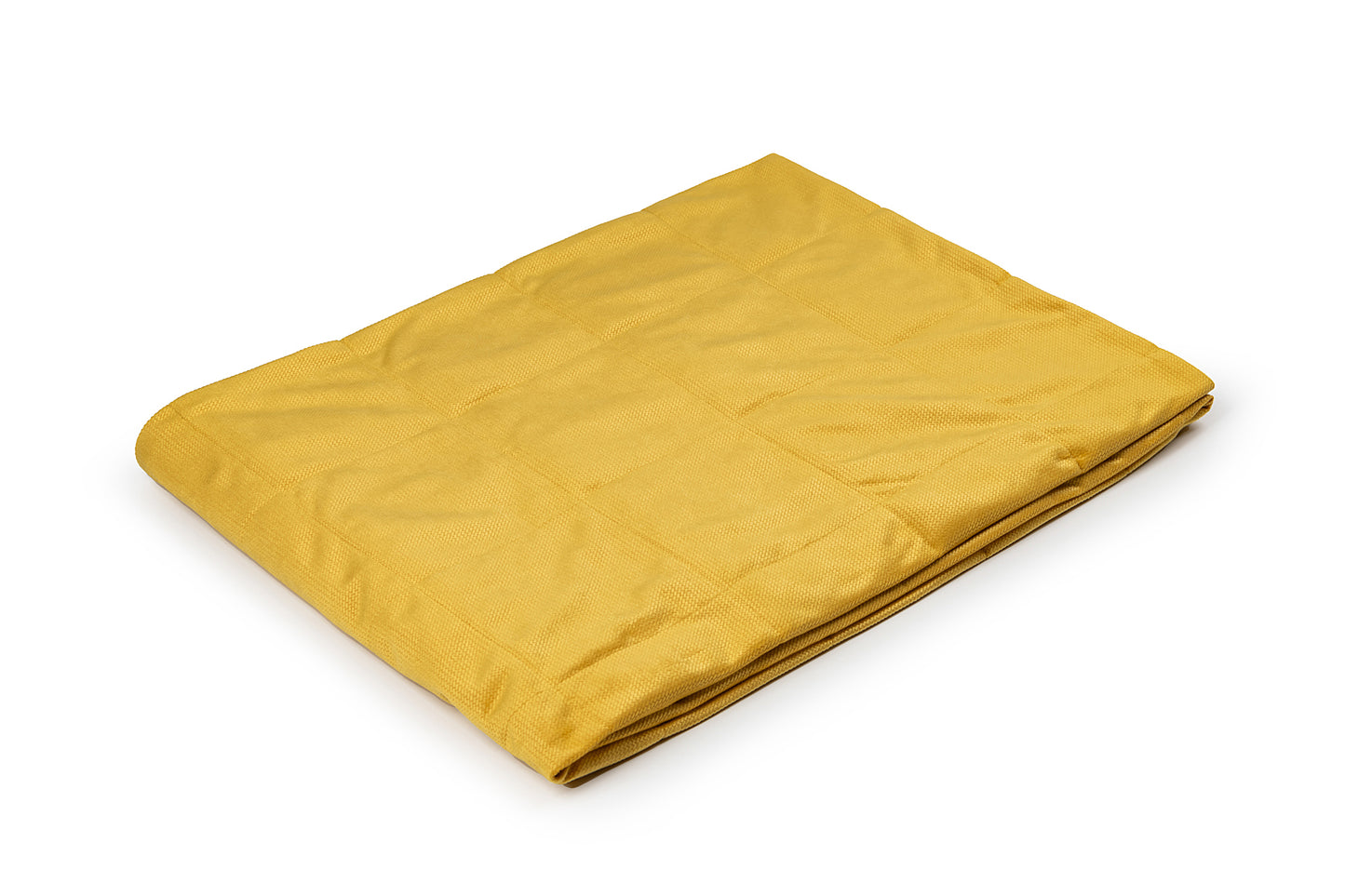 VELVET TOP WEIGHTED BLANKET IN MUSTARD