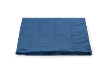 Charger l&#39;image dans la galerie, VELVET TOP WEIGHTED BLANKET IN NAVY BLUE 