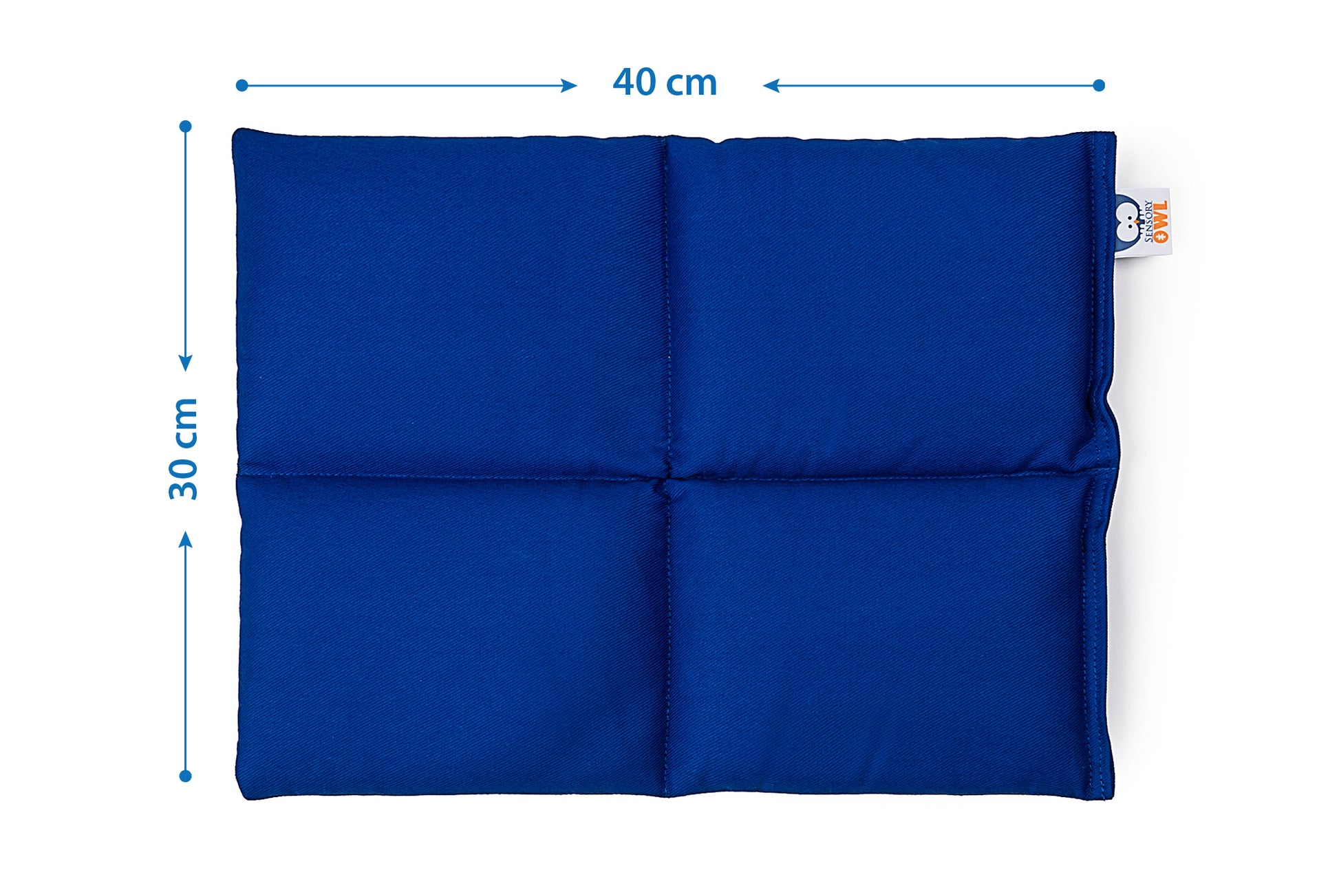 blue Cotton Weighted Lap Pillow