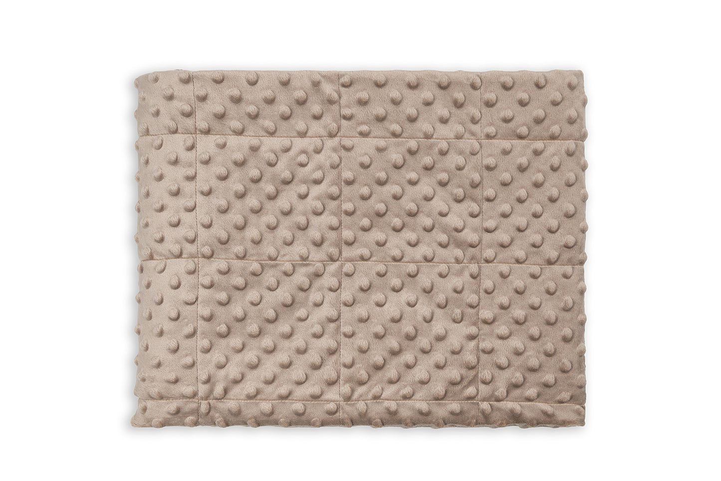 CAMO PATTERN WEIGHTED BLANKET  cappuccino plush side