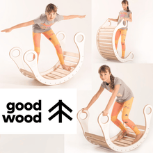 Charger l&#39;image dans la galerie, girl balancing on good wood rocker in colour white