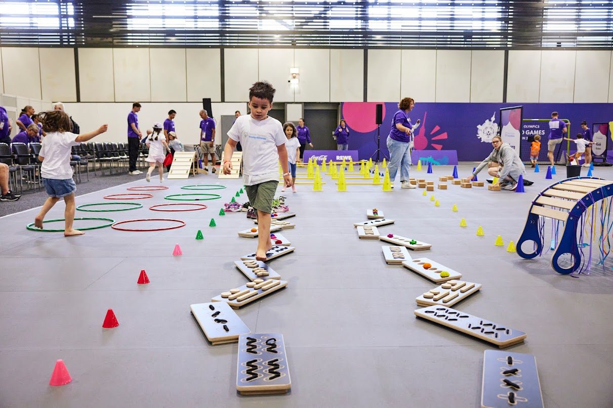 sensory path in black colour sports game