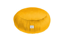 Charger l&#39;image dans la galerie, yellow velvet zafu pillow | sensory owl