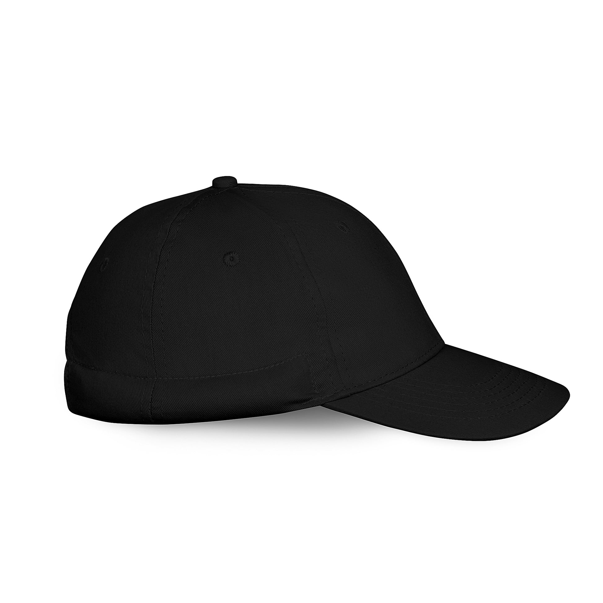 full side of black weighted sensory calm cap for anxiety relief