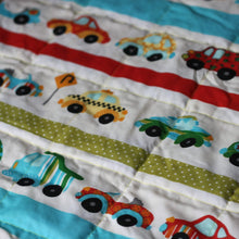 Charger l&#39;image dans la galerie, Toy Cars &amp; Blue Minky Weighted Blanket | Sensory Owl