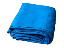Charger l&#39;image dans la galerie, blue cotton weighted blanket