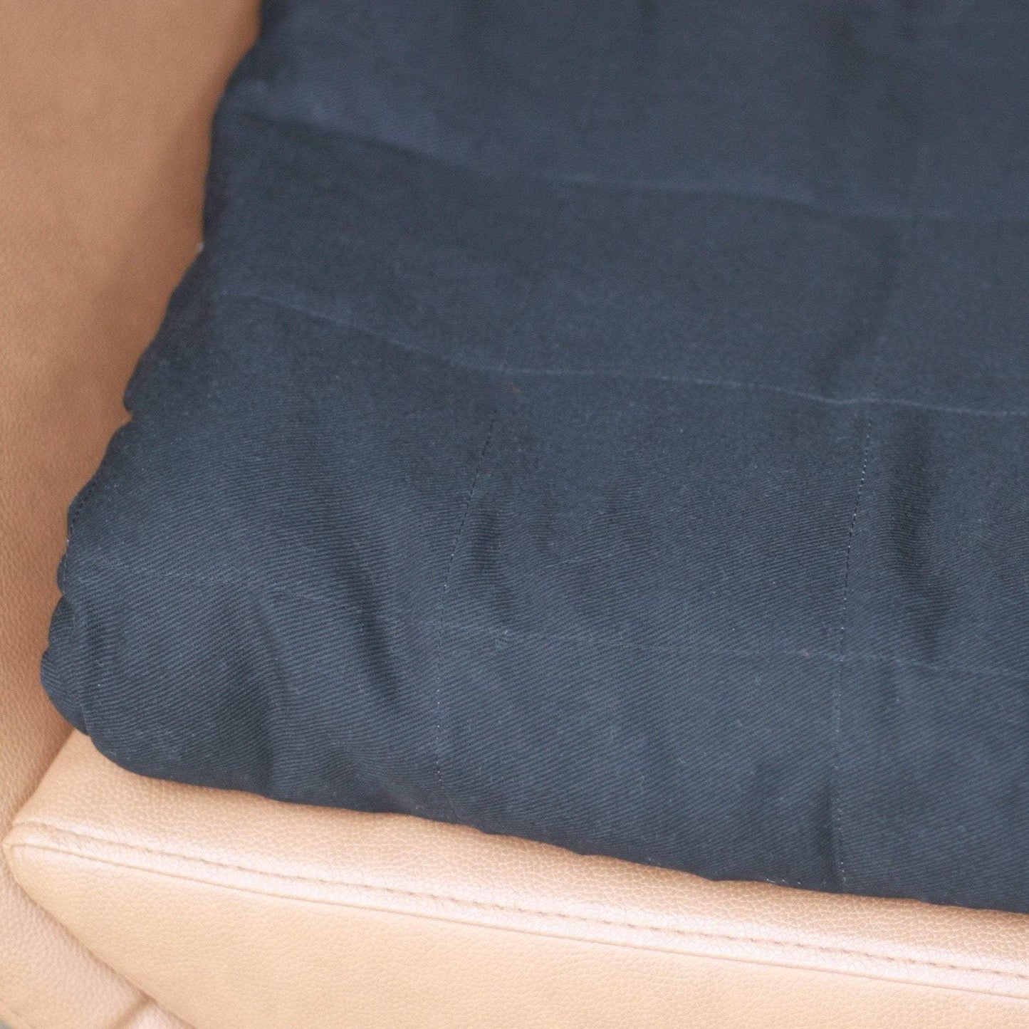 BLACK COTTON WEIGHTED BLANKET