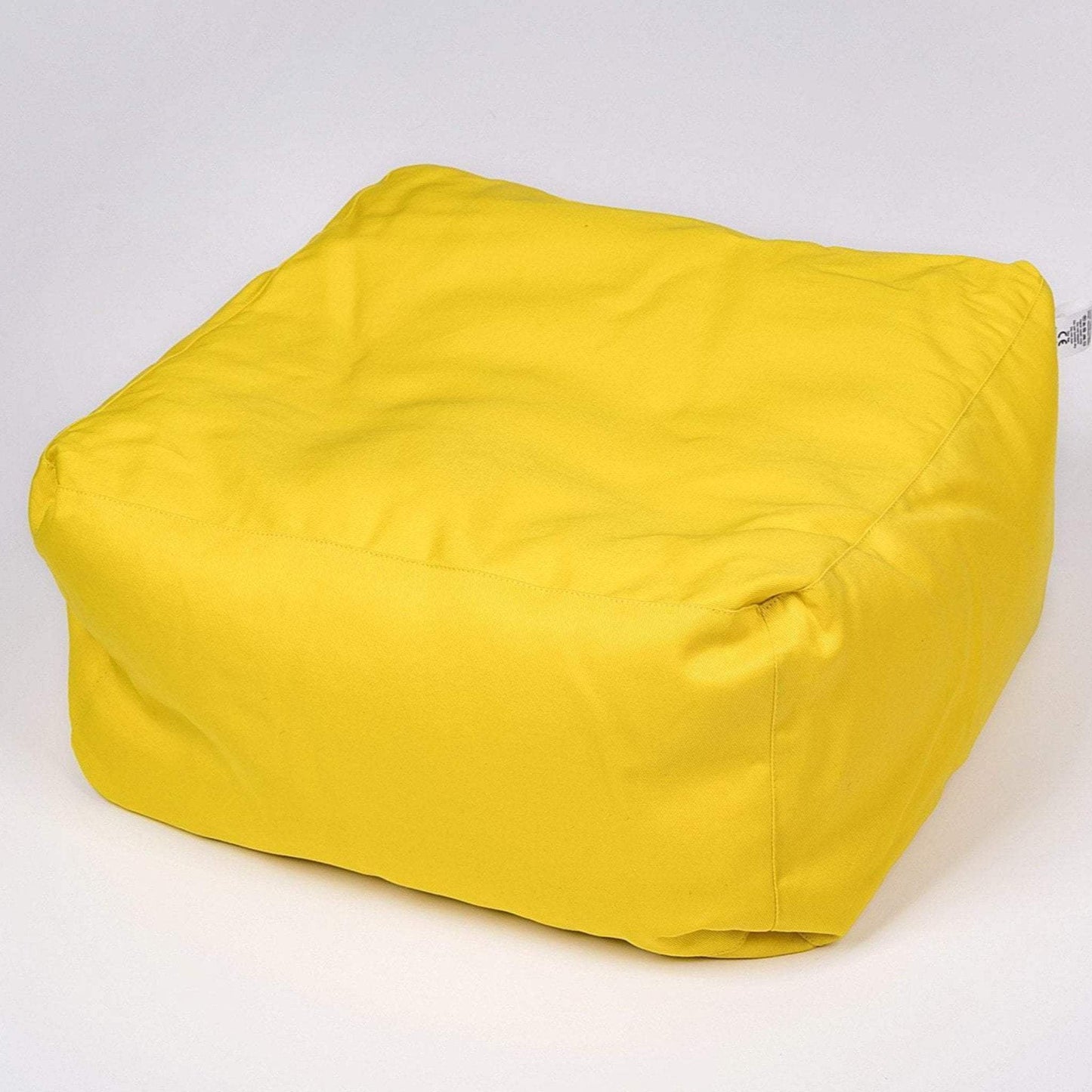 YELLOW COTTON SQUARE POUFS | SENSORY OWL