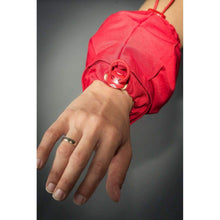 Charger l&#39;image dans la galerie, Human hand dressed in red Cotton Wrist Weights - Sensory Owl