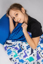 Charger l&#39;image dans la galerie, DINOSAURS MINKY WEIGHTED BLANKET | SENSORY OWL