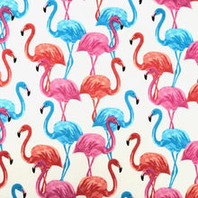 Charger l&#39;image dans la galerie, blue, orange and pink flamingos pattern used for weighted blankets sensory owl