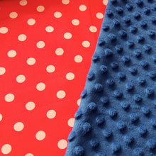Charger l&#39;image dans la galerie, RED POLKA DOT MINKY WEIGHTED BLANKET