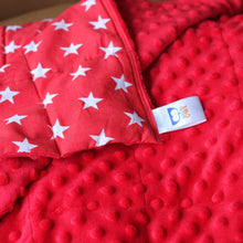 Charger l&#39;image dans la galerie, RED stars weighted blanket