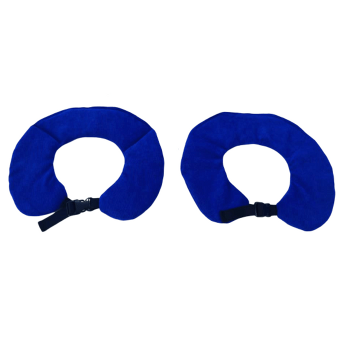 blue weighted collars with black clip by sensory owl